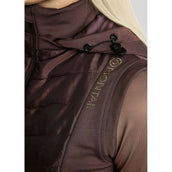 Montar Weste MoEverline Hybrid Detachable Hood Golden Quartz Crystals Black Peony