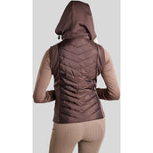 Montar Weste MoEverline Hybrid Detachable Hood Golden Quartz Crystals Black Peony