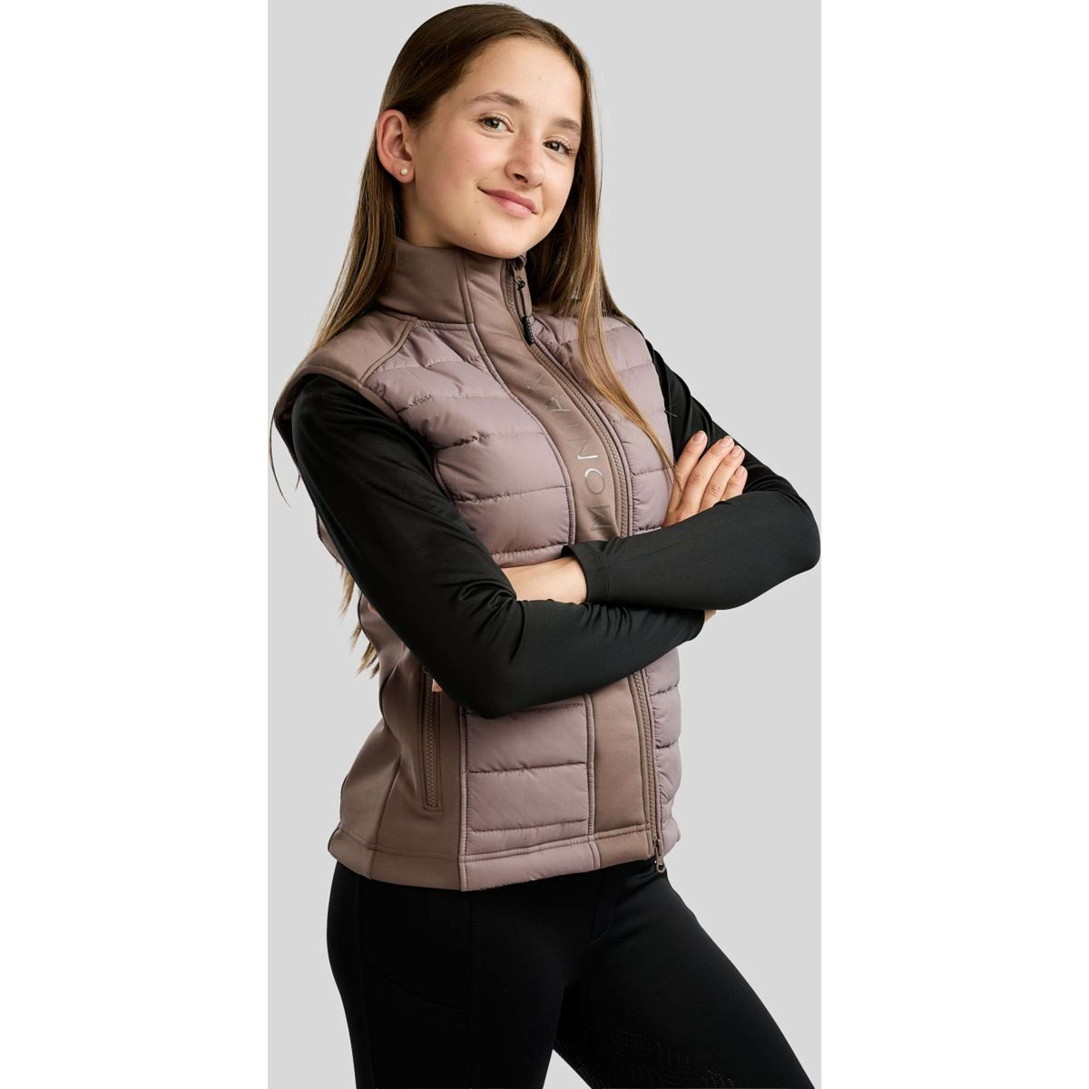 Montar Weste Emma Quilt Kids Nougat Brown