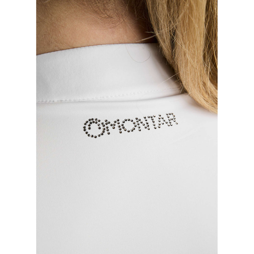 Montar Turniershirt MoFay Curve Lange Ärmel Weiß