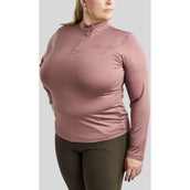 Montar Shirt Briella Rosegold Crystals Curve Lange Ärmel Dusty Rose