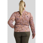Montar Shirt Haily Bridle Print Curve Lange Ärmel Dusty Rose