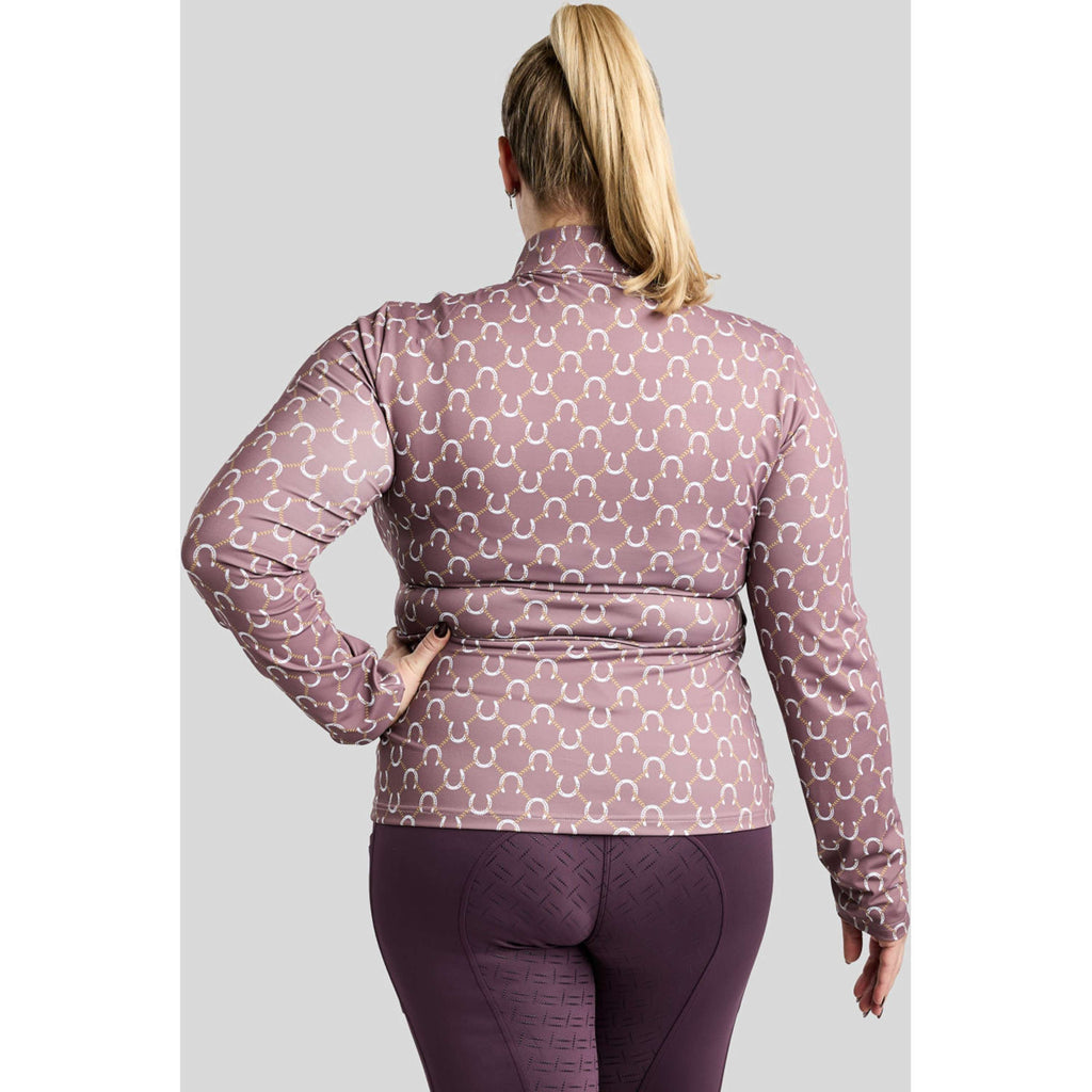 Montar Shirt MoFreya AO Printed Curve Lange Ärmel Dusty Rose