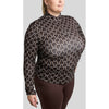 Montar Shirt MoFreya AO Printed Curve Lange Ärmel Braun