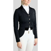 Montar Turnierjacket MoValerie Short Velvet Details Golden Quartz Crystals Schwarz