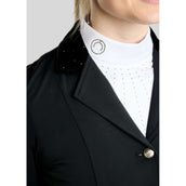Montar Turnierjacket MoValerie Short Velvet Details Golden Quartz Crystals Schwarz