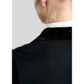 Montar Turnierjacket MoValerie Short Velvet Details Golden Quartz Crystals Schwarz