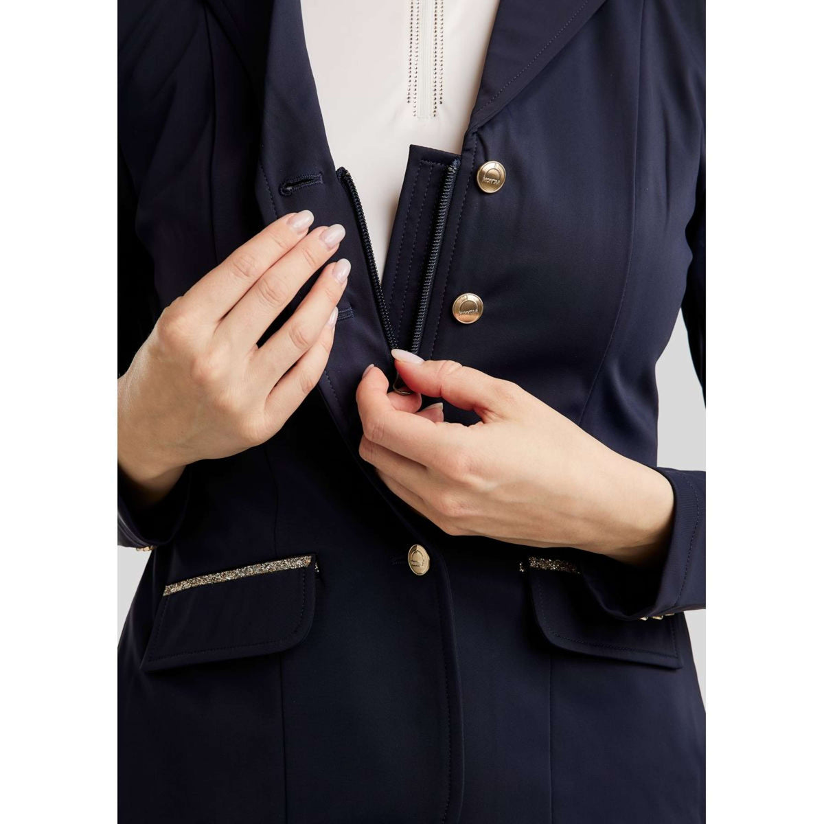 Montar Turnierjacket MoLila Champagne Crystals Navy