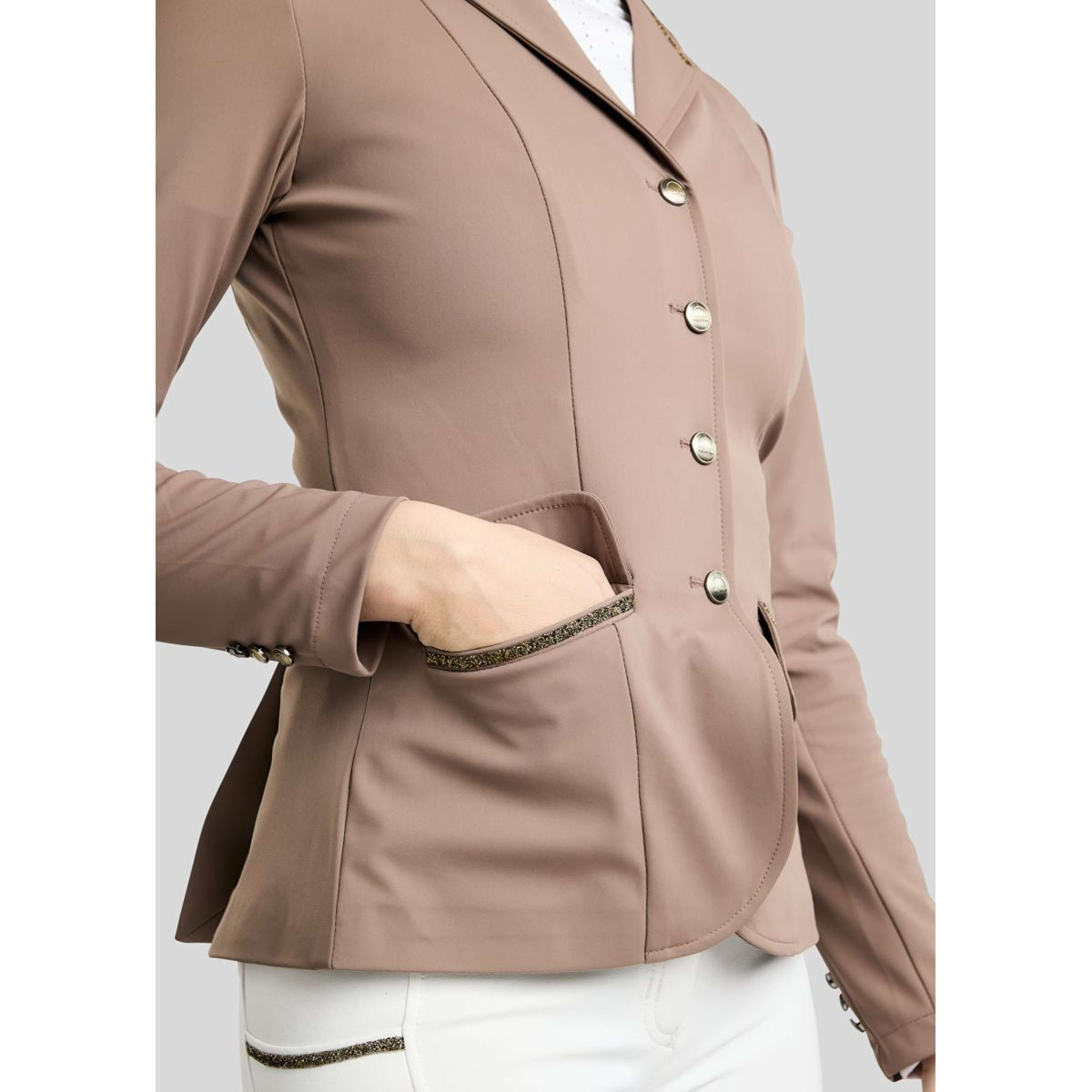 Montar Turnierjacket MoEve Golden Quartz Crystals Nougat Brown