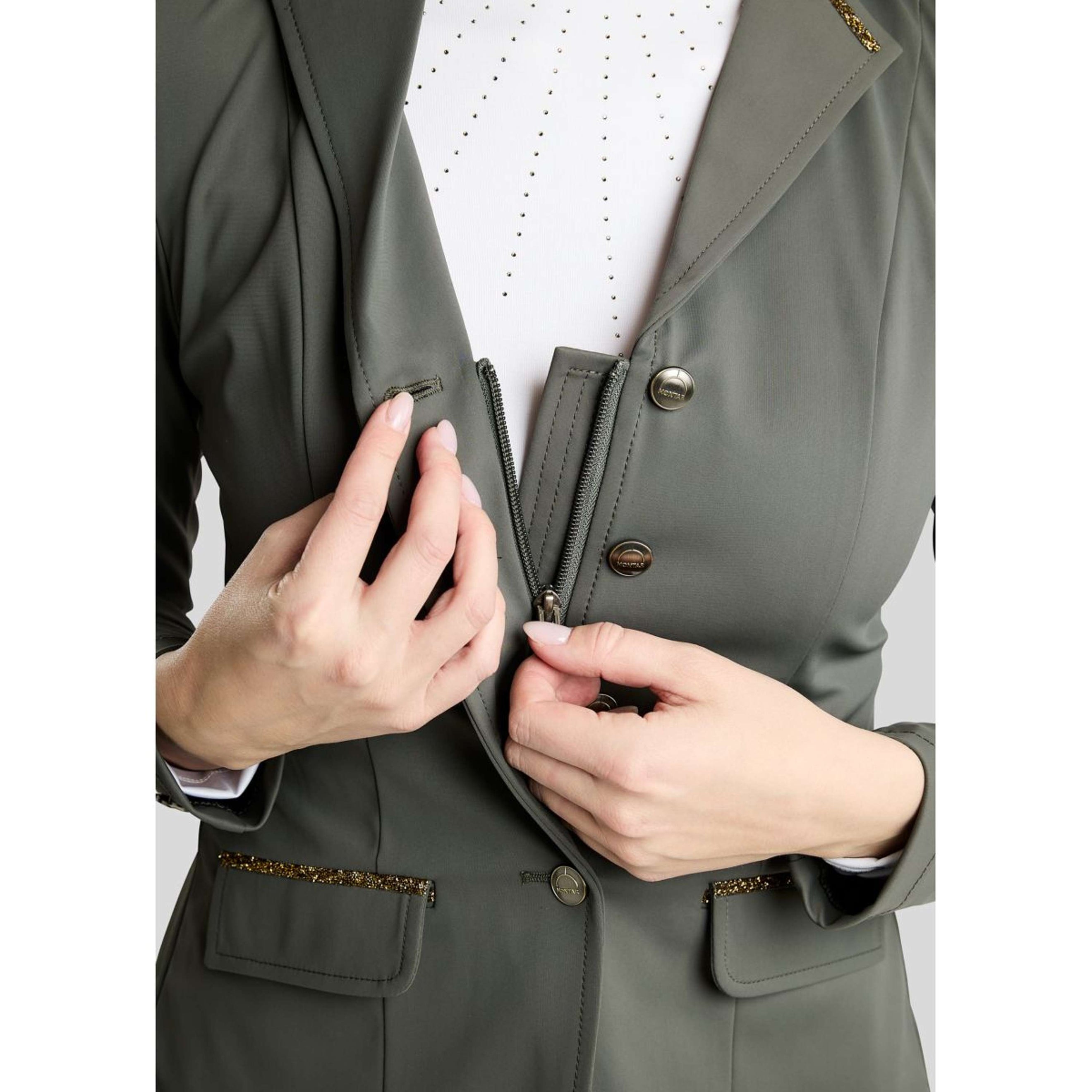 Montar Turnierjacket MoEve Golden Quartz Crystals Forest Green Montar Turnierjacket MoEve Golden Quartz Crystals Forest Green