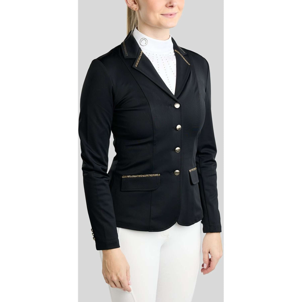 Montar Turnierjacket MoEve Golden Quartz Crystals Schwarz