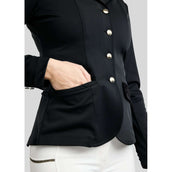 Montar Turnierjacket MoValerie Velvet Details Golden Quartz Crystals Schwarz