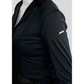 Montar Turnierjacket MoValerie Velvet Details Golden Quartz Crystals Schwarz