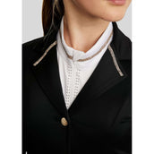 Montar Turnierjacket MoPearl Pintucks Gun Metal Crystals Junior Schwarz