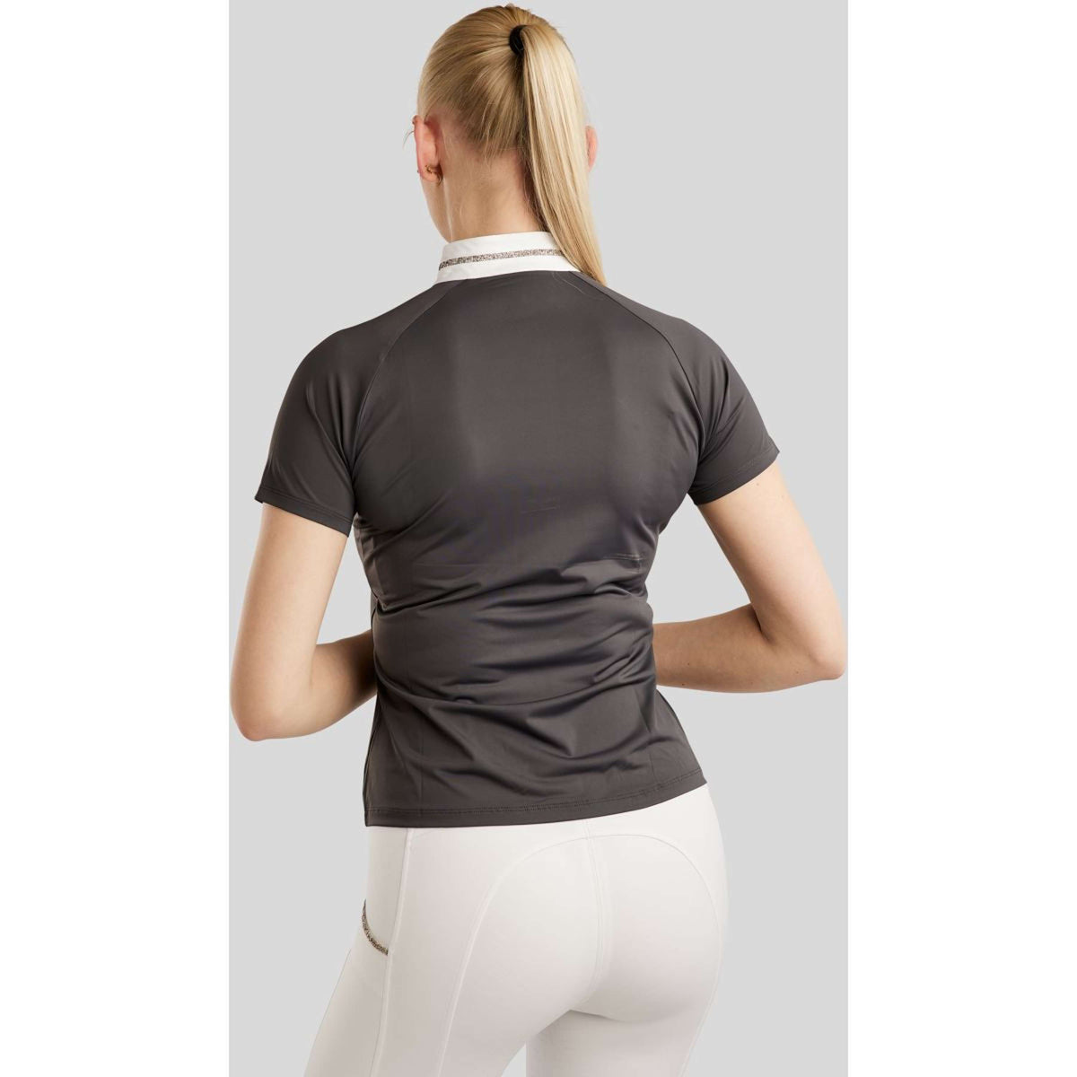 Montar Turniershirt MoLila Champagne Crystals Slate Grey