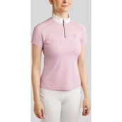 Montar Turniershirt MoPearl Pintucks Gun Metal Crystals Candy Pink