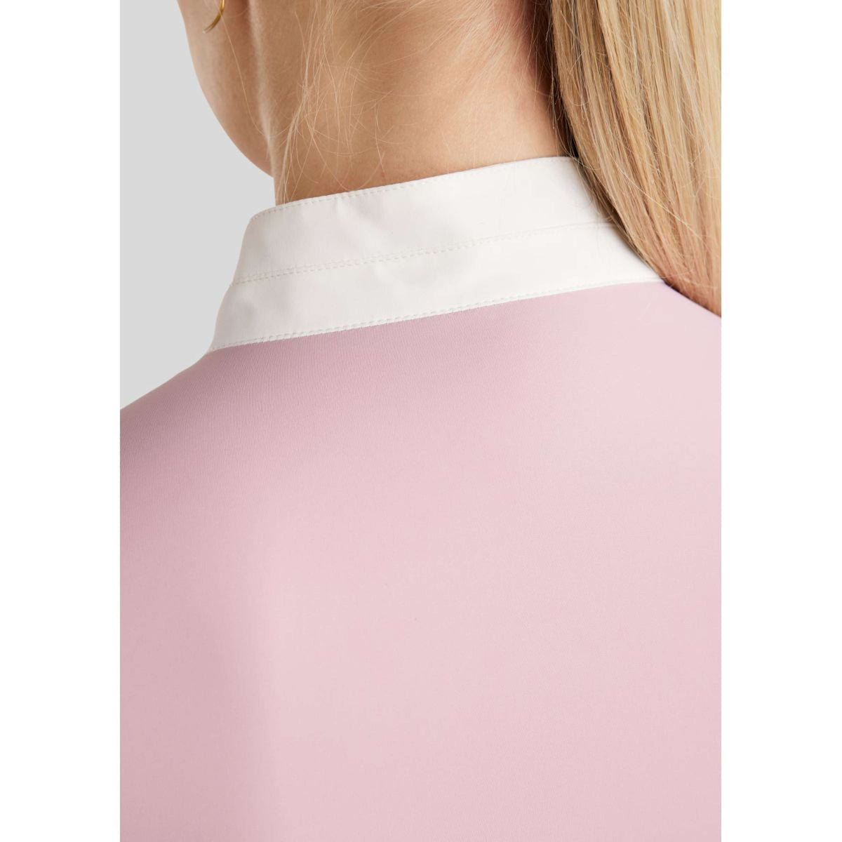 Montar Turniershirt MoPearl Pintucks Gun Metal Crystals Candy Pink