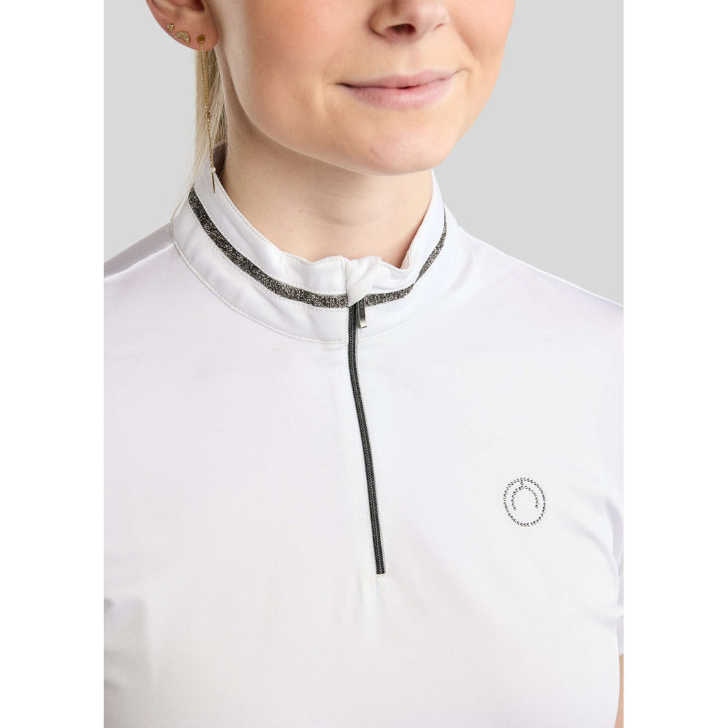 Montar Turniershirt MoMaisy Crystal Weiß