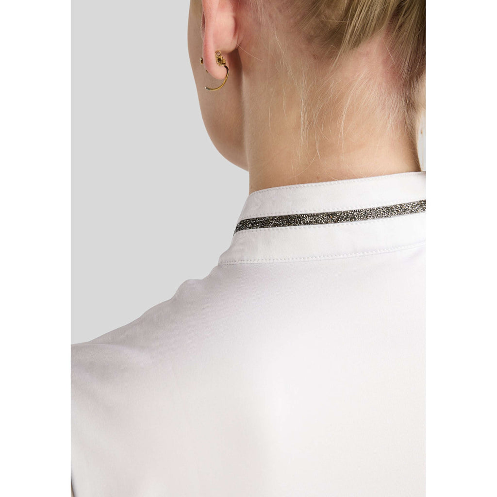 Montar Turniershirt MoMaisy Crystal Weiß