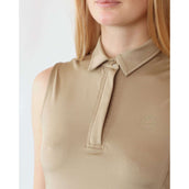 Montar Poloshirt Fiona Ärmellos Beige