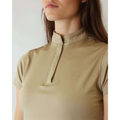 Montar Shirt Briella Crystal Kurze Ärmel Beige