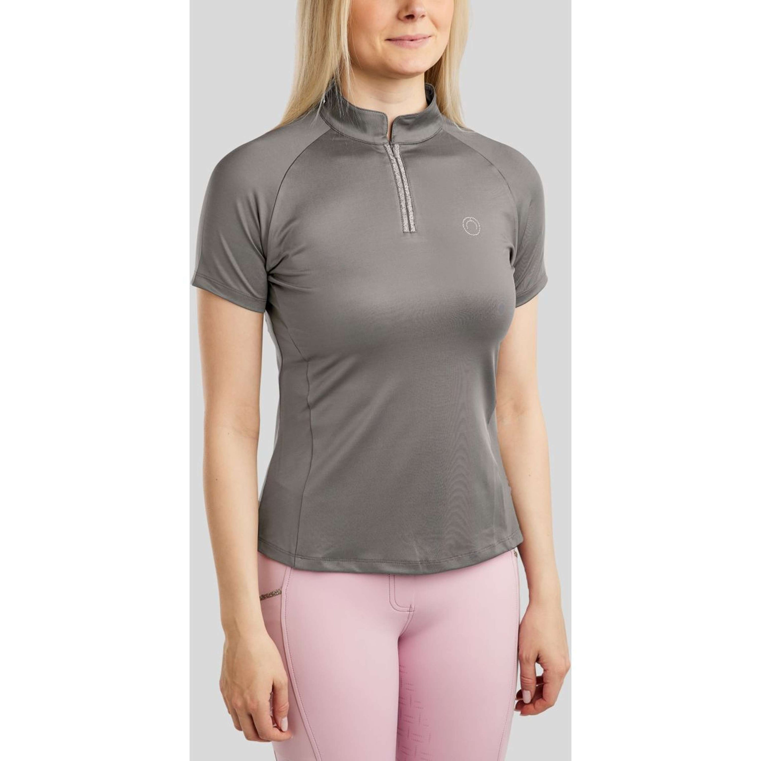 Montar Poloshirt MoLila Champagne Crystals Grau Montar Poloshirt MoLila Champagne Crystals Grau