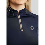 Montar Poloshirt MoLila Champagne Crystals Navy