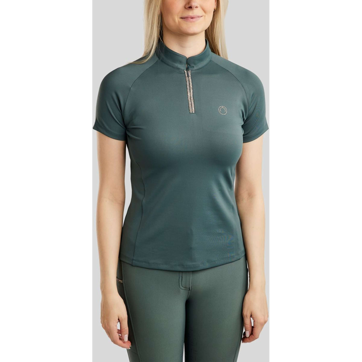 Montar Poloshirt MoLila Champagne Crystals Jade