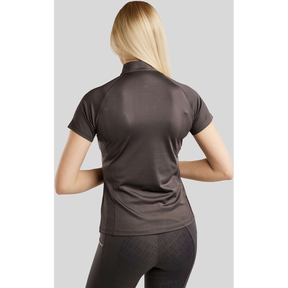 Montar Poloshirt MoLila Champagne Crystals Slate Grey