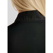 Montar Poloshirt MoPearl Pintuck Schwarz