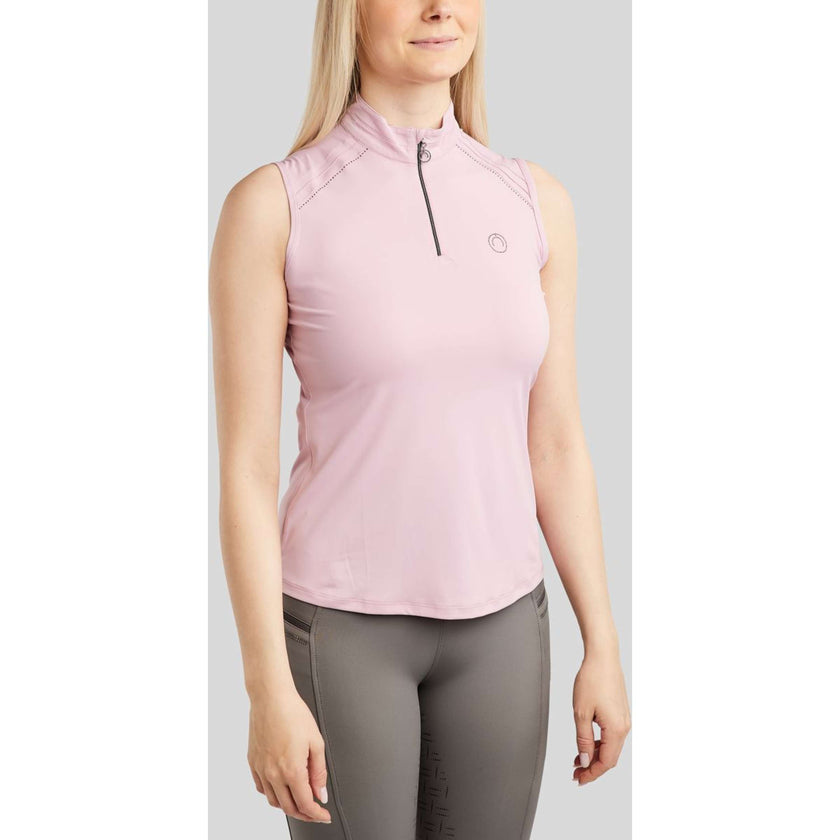 Montar Shirt MoPearl Pintuck Ärmellos Candy Pink Montar Shirt MoPearl Pintuck Ärmellos Candy Pink