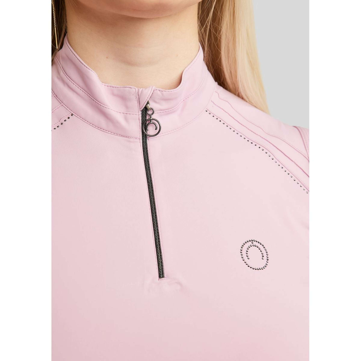 Montar Shirt MoPearl Pintuck Ärmellos Candy Pink