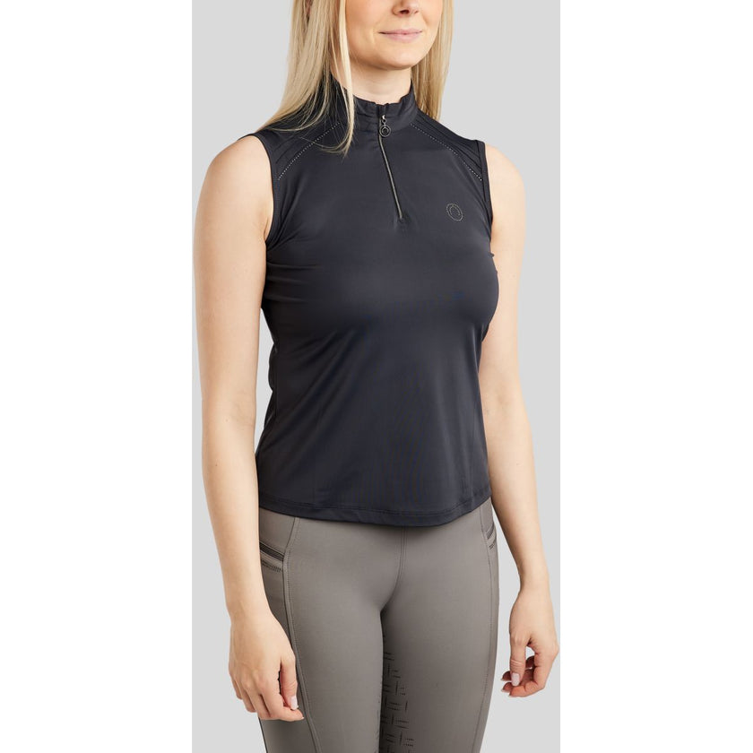 Montar Shirt MoPearl Pintuck Ärmellos Navy Montar Shirt MoPearl Pintuck Ärmellos Navy