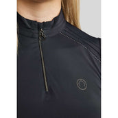 Montar Shirt MoPearl Pintuck Ärmellos Navy