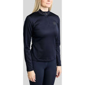 Montar Shirt MoEverline Golden Quartz Crystals Lange Ärmel Navy