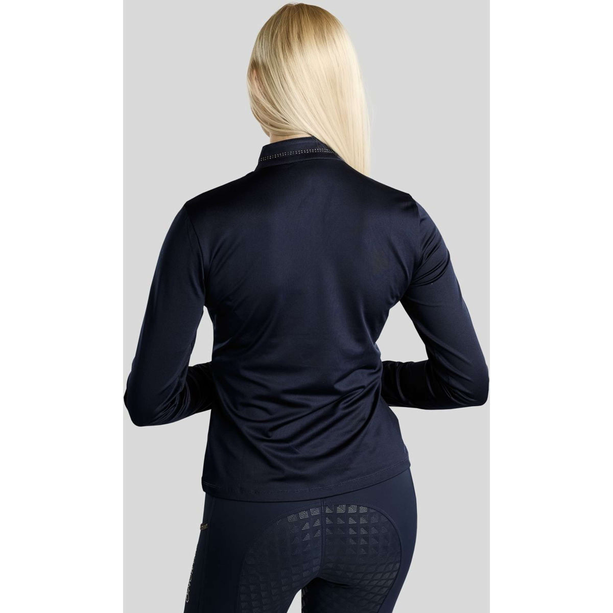Montar Shirt MoEverline Golden Quartz Crystals Lange Ärmel Navy