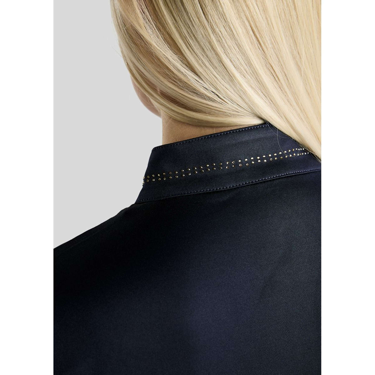 Montar Shirt MoEverline Golden Quartz Crystals Lange Ärmel Navy