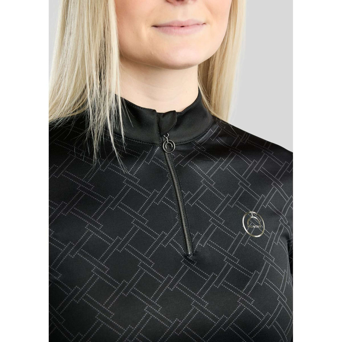 Montar Shirt MoLeia Lumber Check All Over Printed Lange Ärmel Schwarz