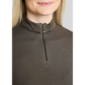 Montar Shirt MoEkta Jacquard Pattern Golden Quartz Lange Ärmel Forest Green