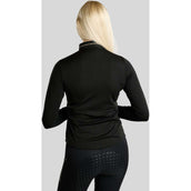 Montar Shirt MoEkta Jacquard Pattern Golden Quartz Lange Ärmel Schwarz