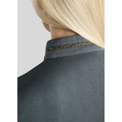 Montar Shirt MoEkta Jacquard Pattern Golden Quartz Lange Ärmel Dark Slate