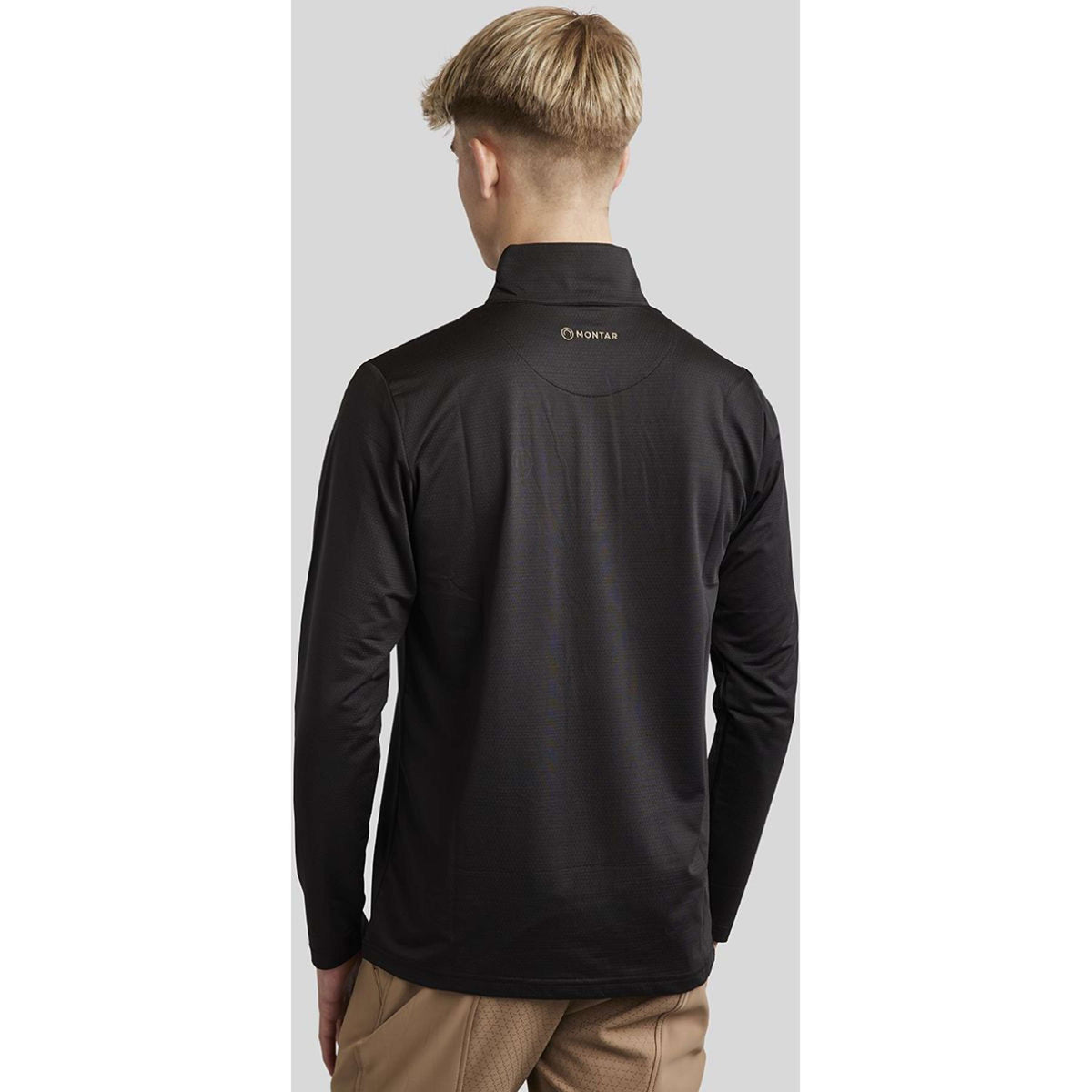 Montar Shirt MoJay Lange Mouwen Herren Schwarz