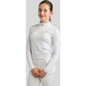 Montar Shirt MoEverline Golden Quartz Crystals Kids Lange Ärmel Weiß