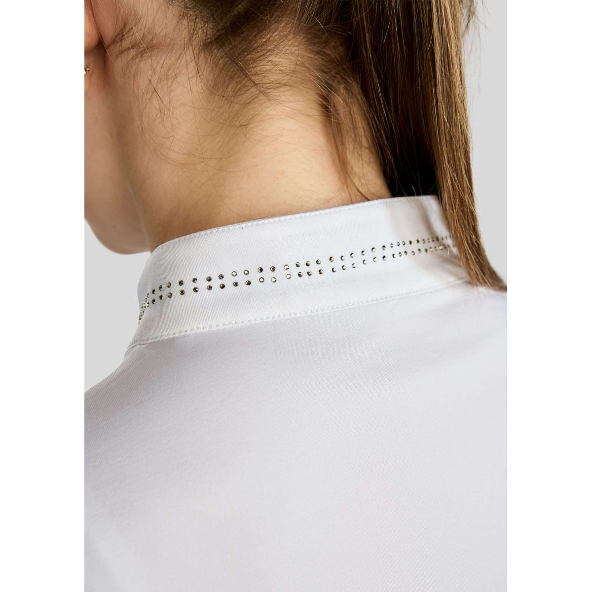 Montar Shirt MoEverline Golden Quartz Crystals Kids Lange Ärmel Weiß