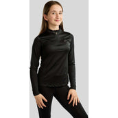 Montar Shirt MoEverline Golden Quartz Crystals Kids Lange Ärmel Schwarz