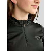 Montar Shirt MoEverline Golden Quartz Crystals Kids Lange Ärmel Schwarz