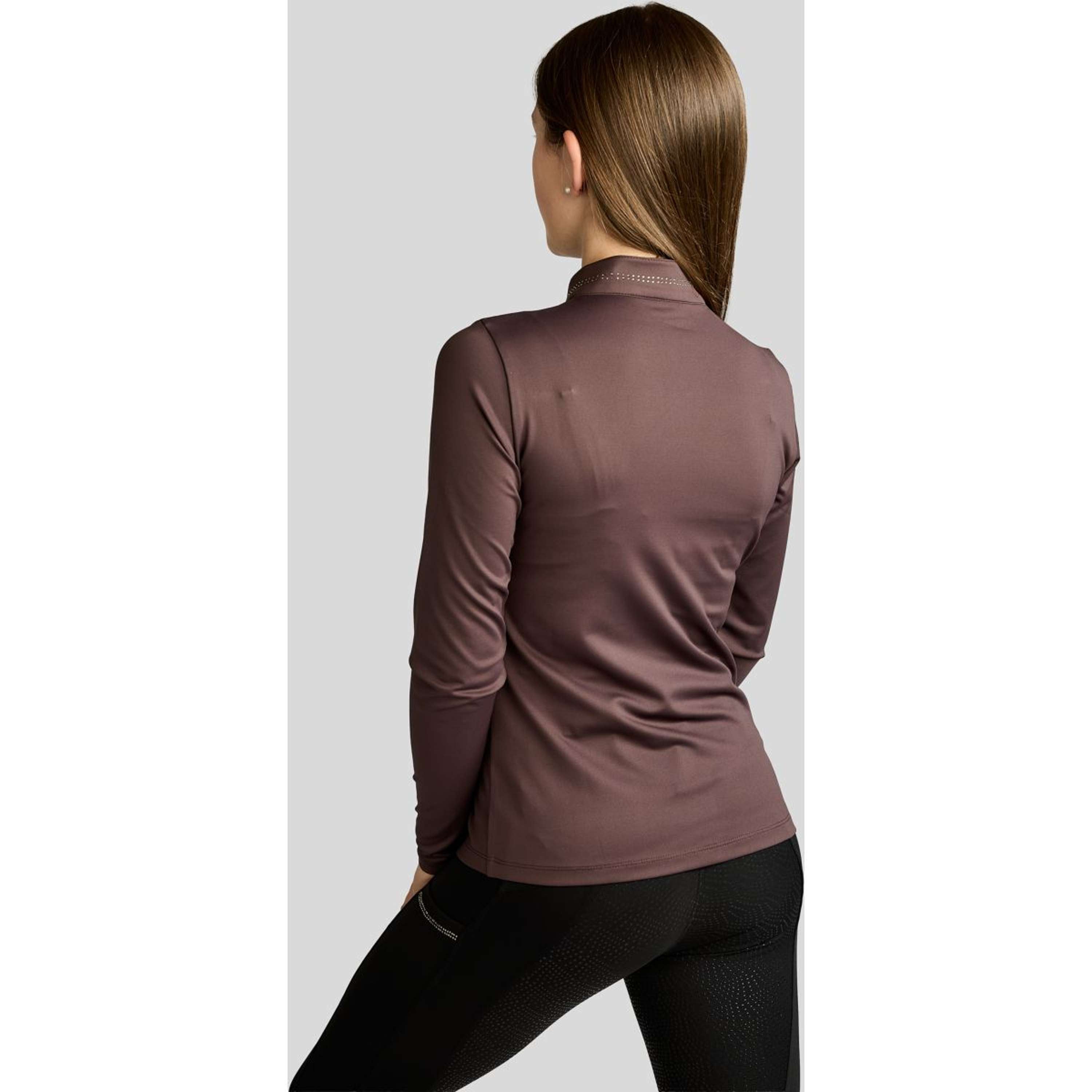 Montar Shirt MoEverline Golden Quartz Crystals Kids Lange Ärmel Black Peony