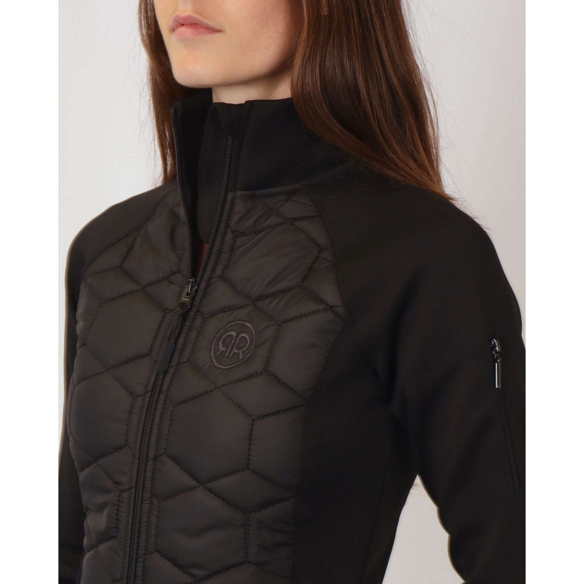 Rebel Jacke Cube Quilted Hybrid Schwarz