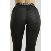 Rebel Reitleggings Logo Elastic Waistband Full Grip Schwarz