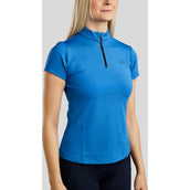 Rebel T-Shirt Tone in Tone Crystals Stark Blau